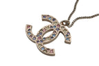 Chanel CC Logo Stone Necklace Metal Multicolor Gold — view 5