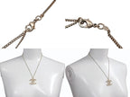 Chanel CC Logo Stone Necklace Metal Multicolor Gold — view 6