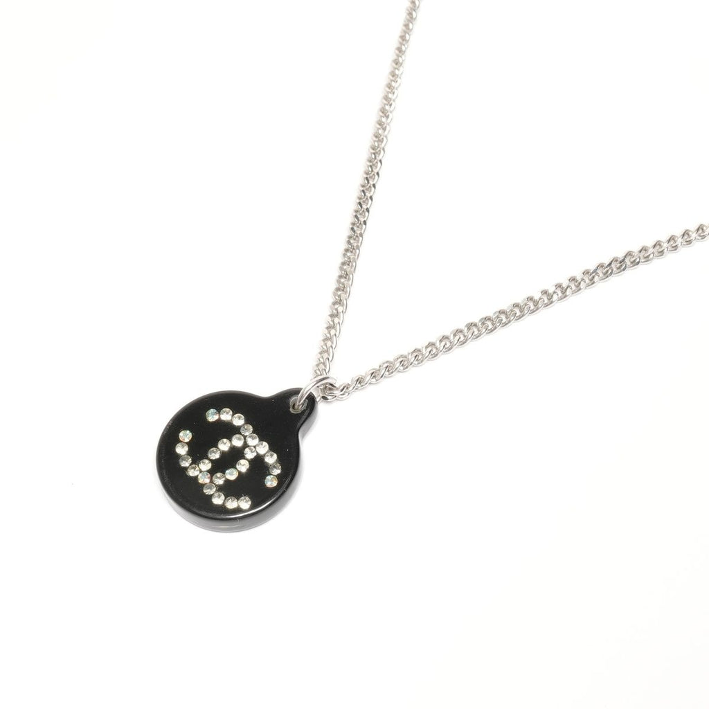 Chanel Necklace CC Logo Black Circle — view 4