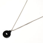 Chanel Necklace CC Logo Black Circle — view 9