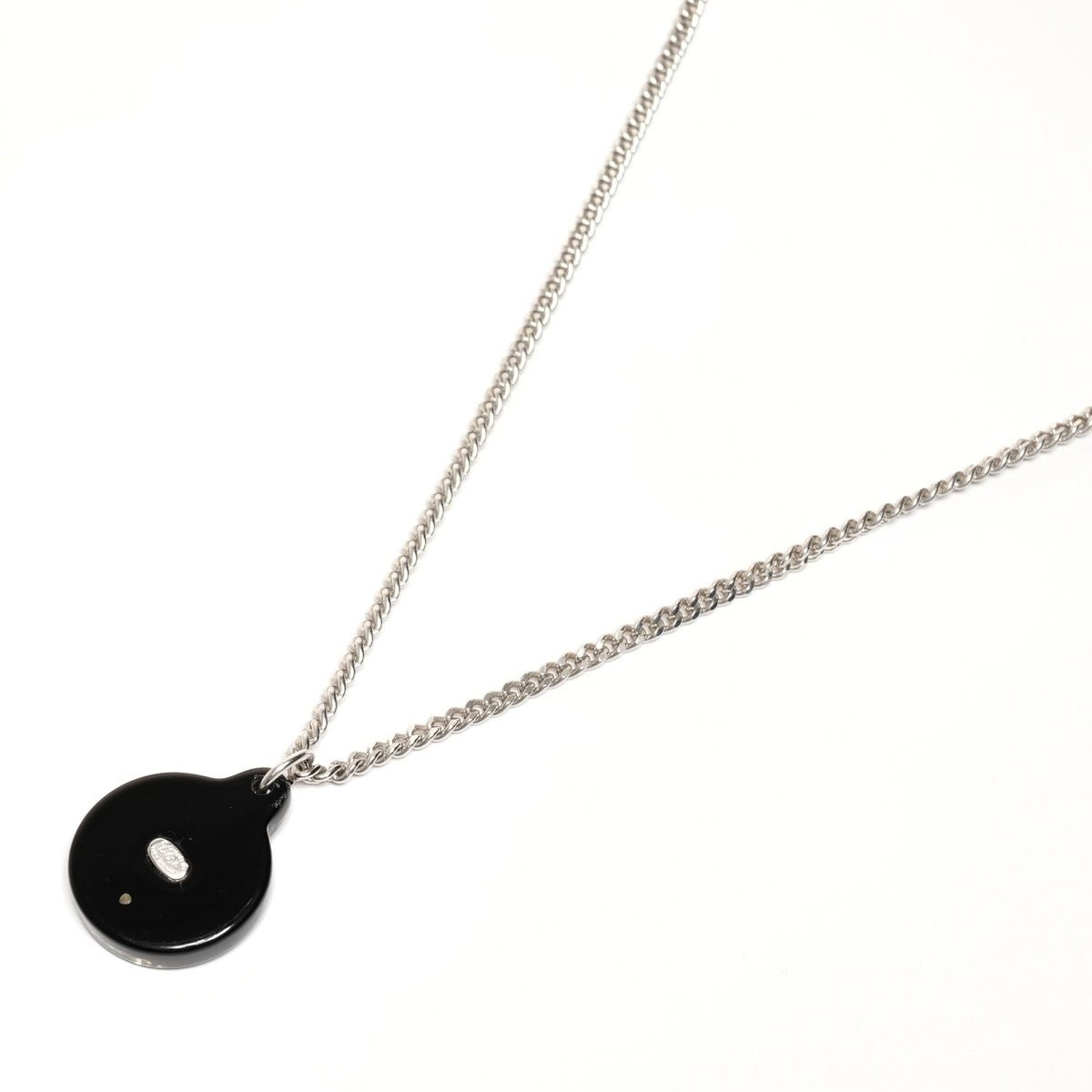 Chanel Necklace CC Logo Black Circle — view 9
