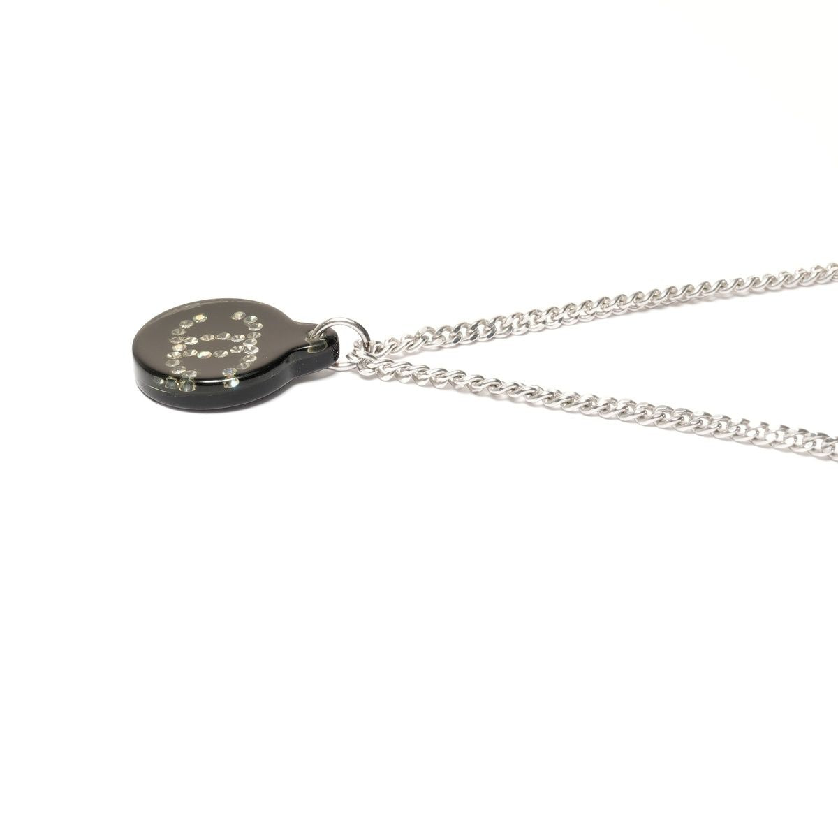 Chanel Necklace CC Logo Black Circle — view 5