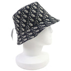 Dior Homme 14 Che923 I134 Cotton Oblique Plaid Reversible Bucket Hat Navy 58 — view 7
