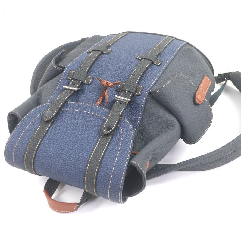 Louis Vuitton Fall Collection Christopher PM Taurillon Leather Denim Interior