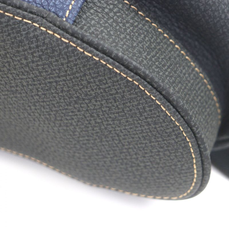 Louis Vuitton Fall Collection Christopher PM Taurillon Leather Denim Interior