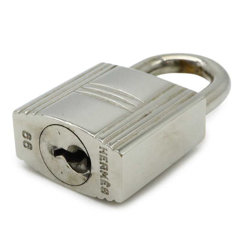 Hermes Cadena Padlock No.66 key Metal Silver — view 4