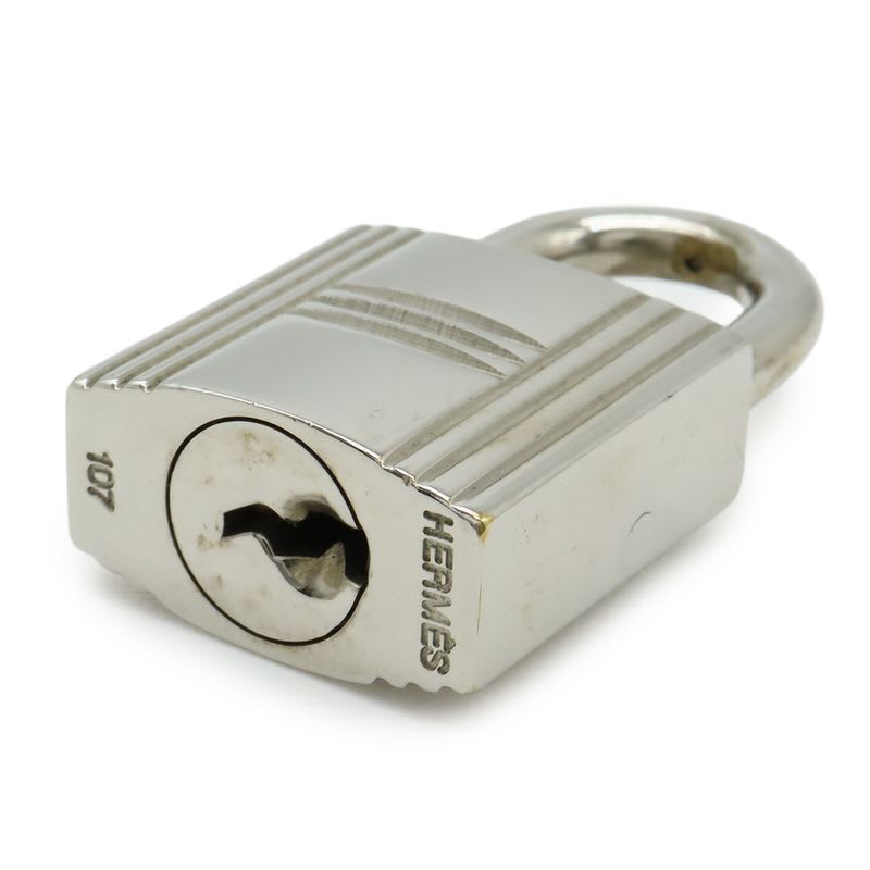 Hermes Cadena Padlock No.107 key Metal Silver — view 4