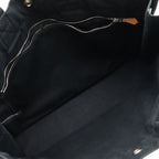 Hermes Deauville MM Tote Bag Large Handbag Canvas Black Silver Hardware — view 7