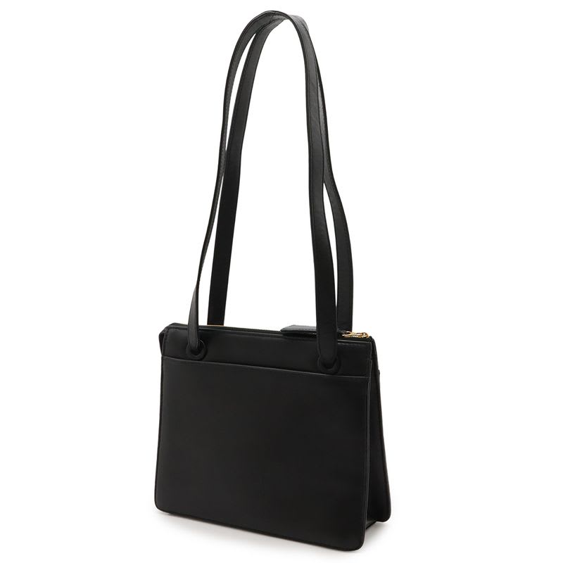 Chanel Logo Embroidery Tote Bag Leather — view 3