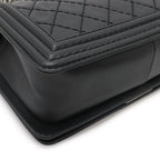 Chanel Boy 25 Wild Stitch Quilted Chain Shoulder Bag Soft — view 4