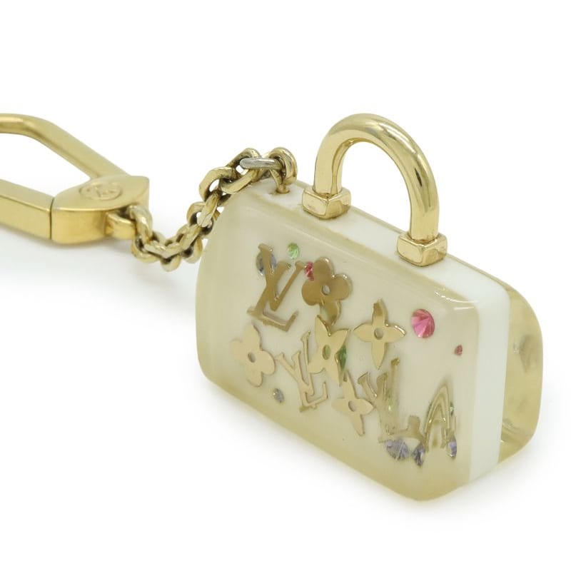 Louis Vuitton Porte Cles Speedy Unclusion Key Charm Holder Bag White — view 3