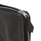 Hermes Her Line Perth GM Round Zipper Long Wallet Passport Case Canvas Gray — view 4