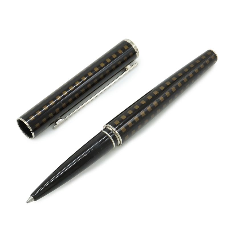 Louis Vuitton Jet Rack Ballpoint Pen Cap Type Damier Plaid Pattern Dark Brown — view 4