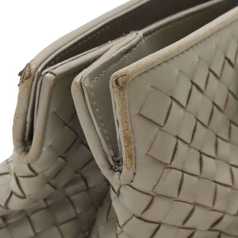 Bottega Veneta Intrecciato Handbag 2-Way Shoulder Bag Leather Khaki — view 5