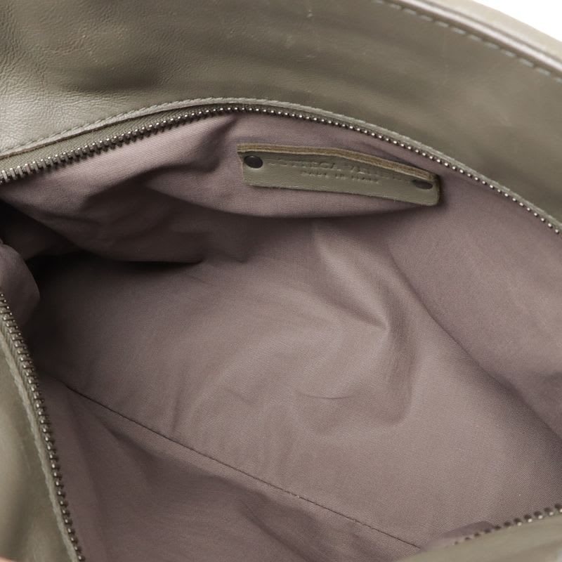 Bottega Veneta Intrecciato Handbag 2-Way Shoulder Bag Leather Khaki — view 9