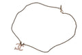 Chanel CC Logo Necklace 10 Gold Pink Metal