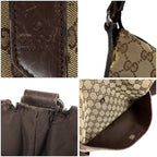 Gucci Crossbody Bag Shoulder GG Canvas Brown — view 9