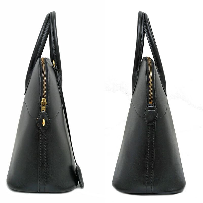 Hermes Bolide 35 vo-galiba Black Gold Hardware Handbag — view 5