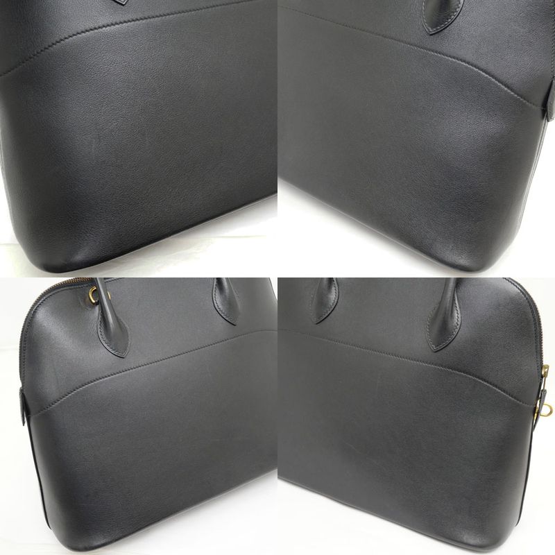 Hermes Bolide 35 vo-galiba Black Gold Hardware Handbag — view 7