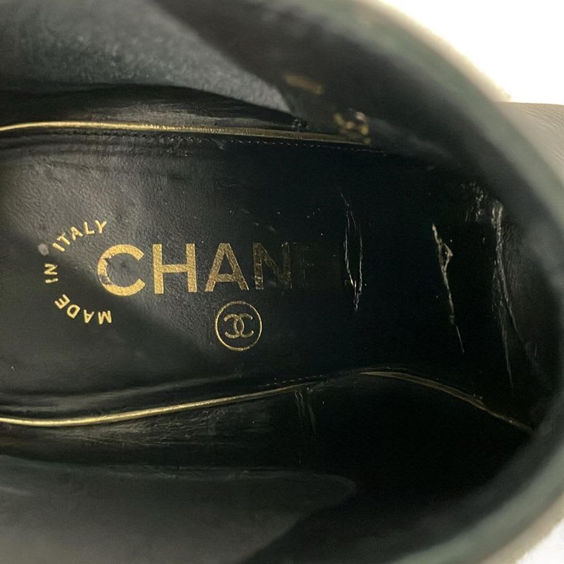 Chanel Short Boots Black Side Gore — view 5