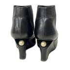 Chanel Short Boots Black Side Gore — view 3