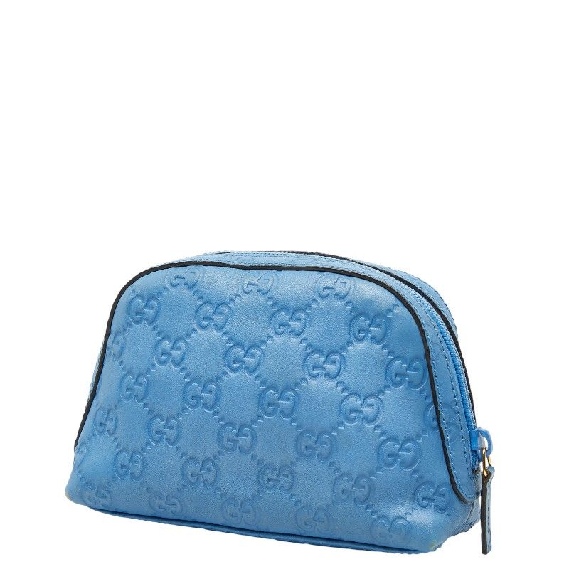 Gucci Guccissima Blue Leather