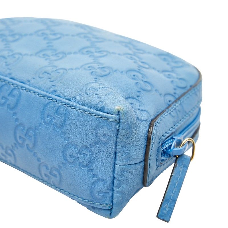 Gucci Guccissima Blue Leather