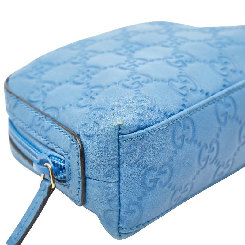 Gucci Guccissima Blue Leather
