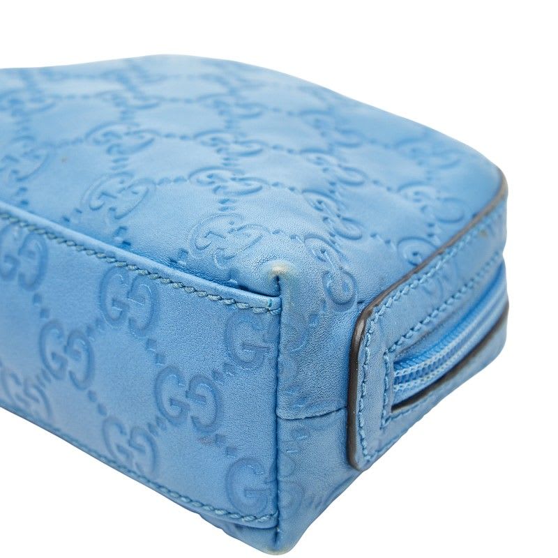 Gucci Guccissima Blue Leather