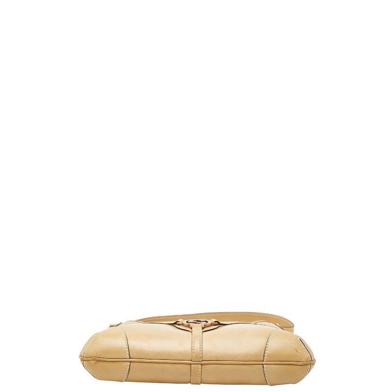 Gucci Interlocking G One Shoulder Bag Beige Leather — view 4