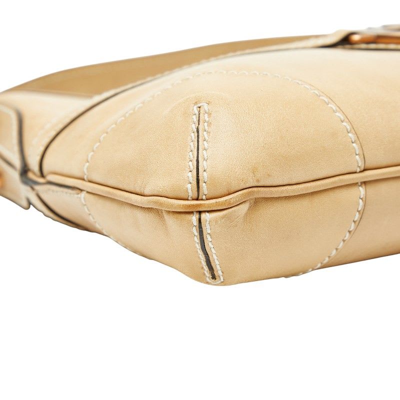 Gucci Interlocking G One Shoulder Bag Beige Leather — view 6