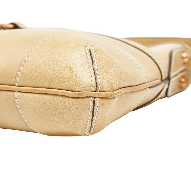 Gucci Interlocking G One Shoulder Bag Beige Leather — view 5