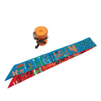 Hermes Twilly 1001 H Thousand And One Red Blue Multicolor Silk — view 5