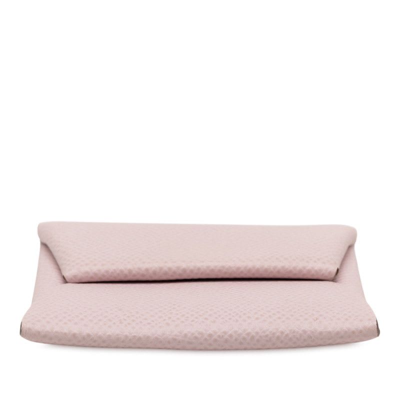 Hermes Bastia Coin Case Purse Mauve Pale Light Pink Vaux Epson — view 3