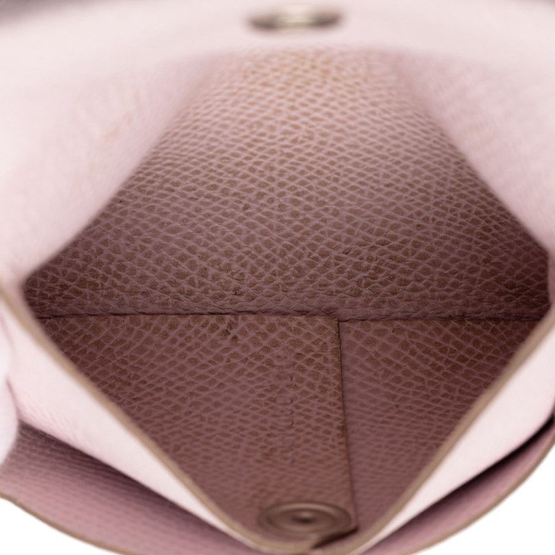 Hermes Bastia Coin Case Purse Mauve Pale Light Pink Vaux Epson — view 5