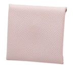 Hermes Bastia Coin Case Purse Mauve Pale Light Pink Vaux Epson — view 2