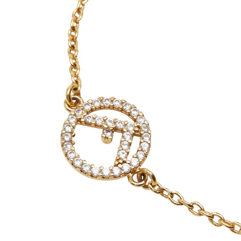 Fendi Fs Gold Plated Rhinestone — view 4