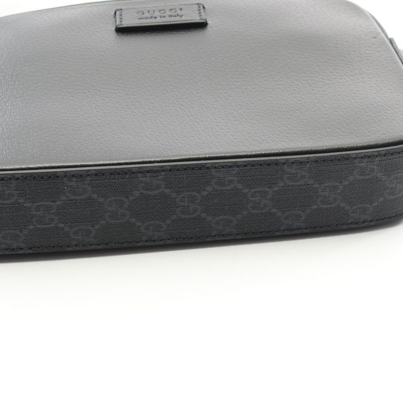 Gucci Shoulder Bag GG Small Crossbody Black Leather — view 6