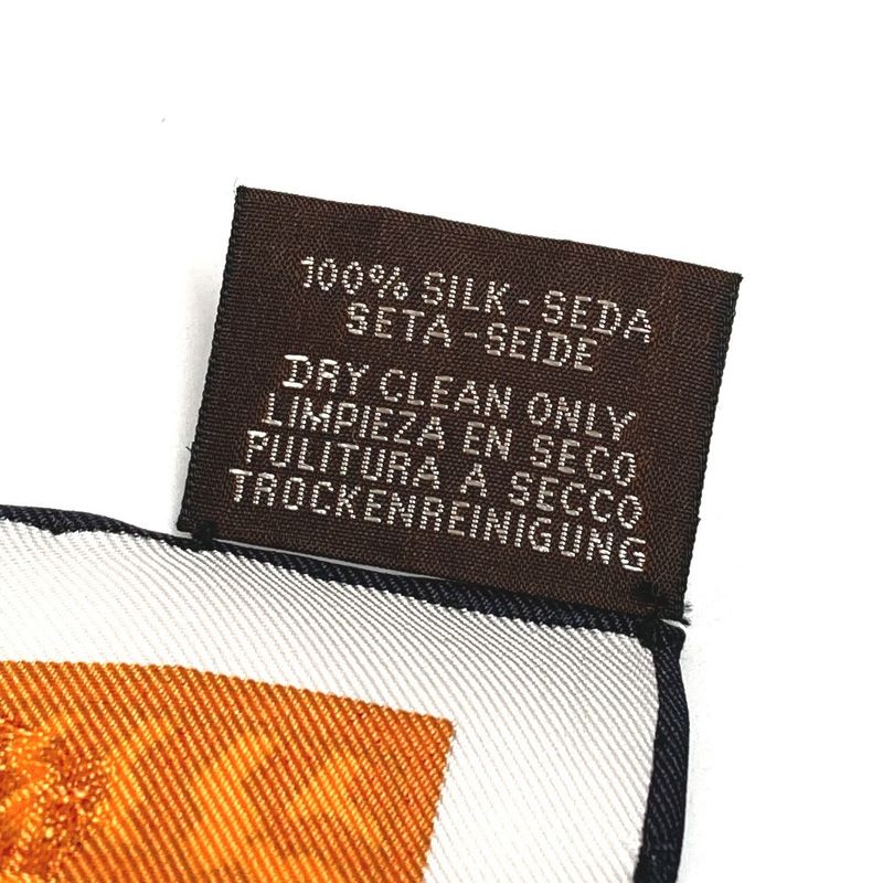 Hermes Scarf Carre 90 Silk Orange — view 8