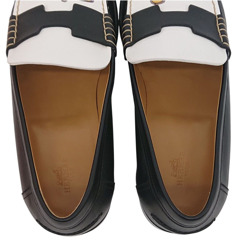 Hermes Moccasins Kennedy 24 FBG Leather 40 Box — view 6