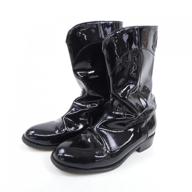 Chanel Size 38 Black Boots — view 3