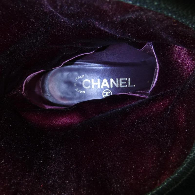 Chanel Size 38 Black Boots — view 6
