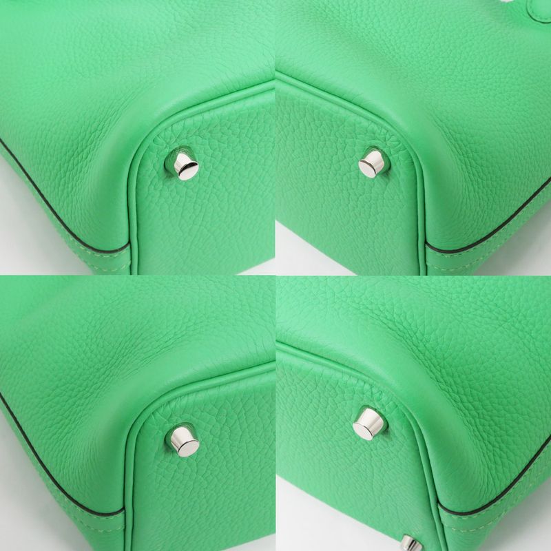 Hermes Picotin Lock PM Eclat Vert Comic Blue Frida Silva Hardware — view 5