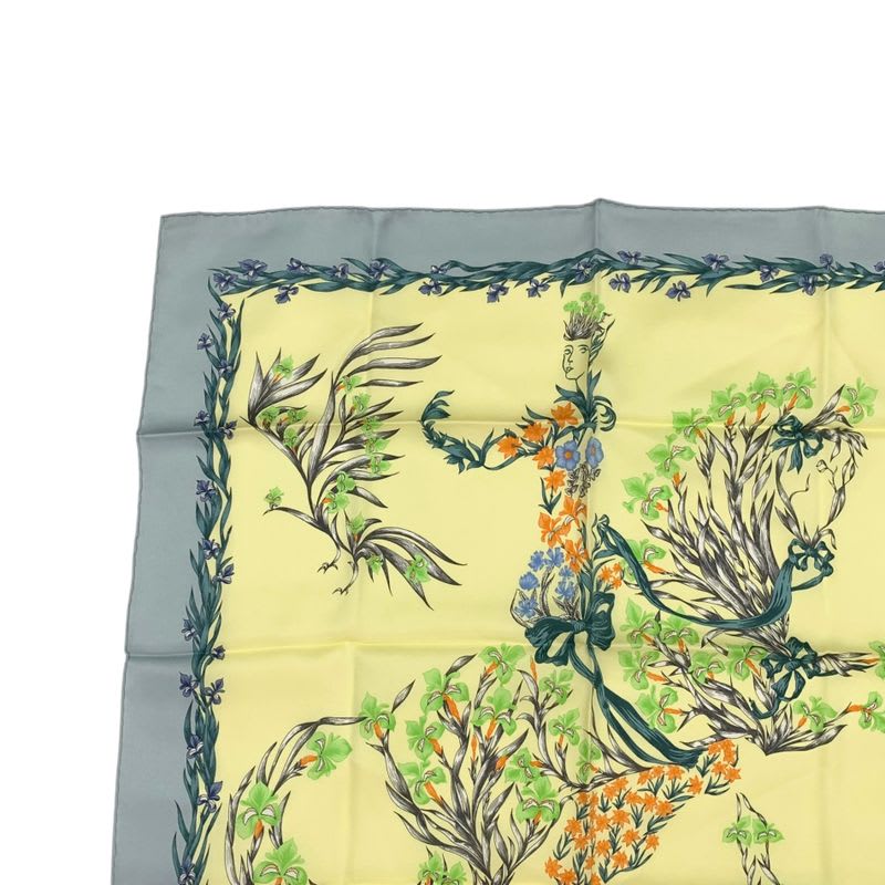 Hermes Hd'origny Blooming Horse Silk Scarf Multicolor — view 4