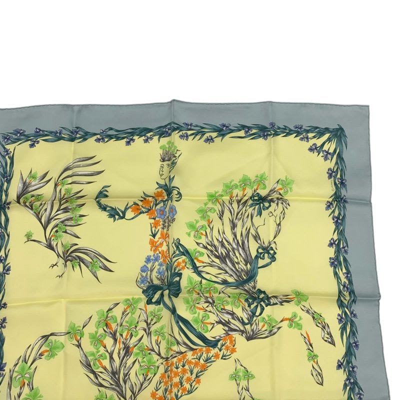 Hermes Hd'origny Blooming Horse Silk Scarf Multicolor — view 5