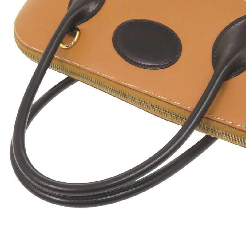 Hermes Macpherson Box Calf Vauchamonie Black Gold Bicolor Hardware
