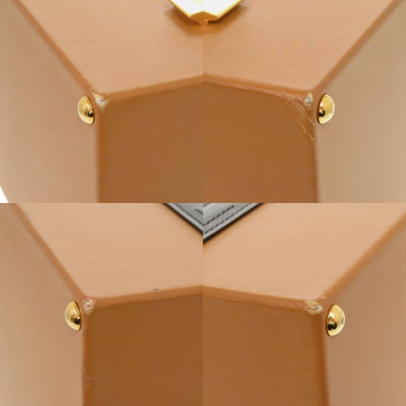 Hermes Macpherson Box Calf Vauchamonie Black Gold Bicolor Hardware