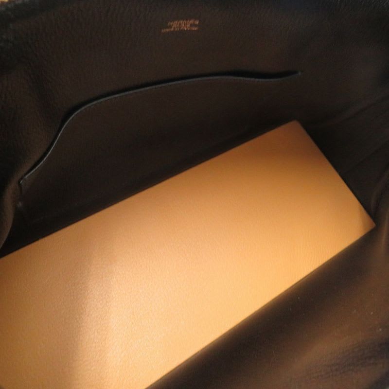Hermes Macpherson Box Calf Vauchamonie Black Gold Bicolor Hardware
