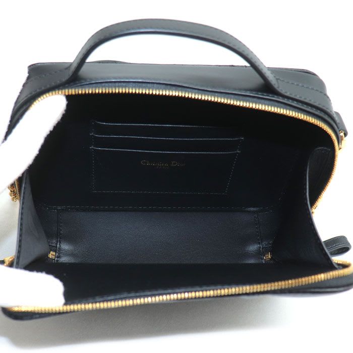 Dior Macrocanage Caro Box Bag 2-Way Shoulder Black S5140 Ungx m900 — view 4