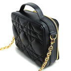 Dior Macrocanage Caro Box Bag 2-Way Shoulder Black S5140 Ungx m900 — view 3